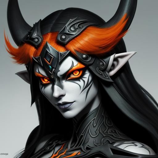 Midna Portrait from Zelda: Twilight Princess in Sharp Focus