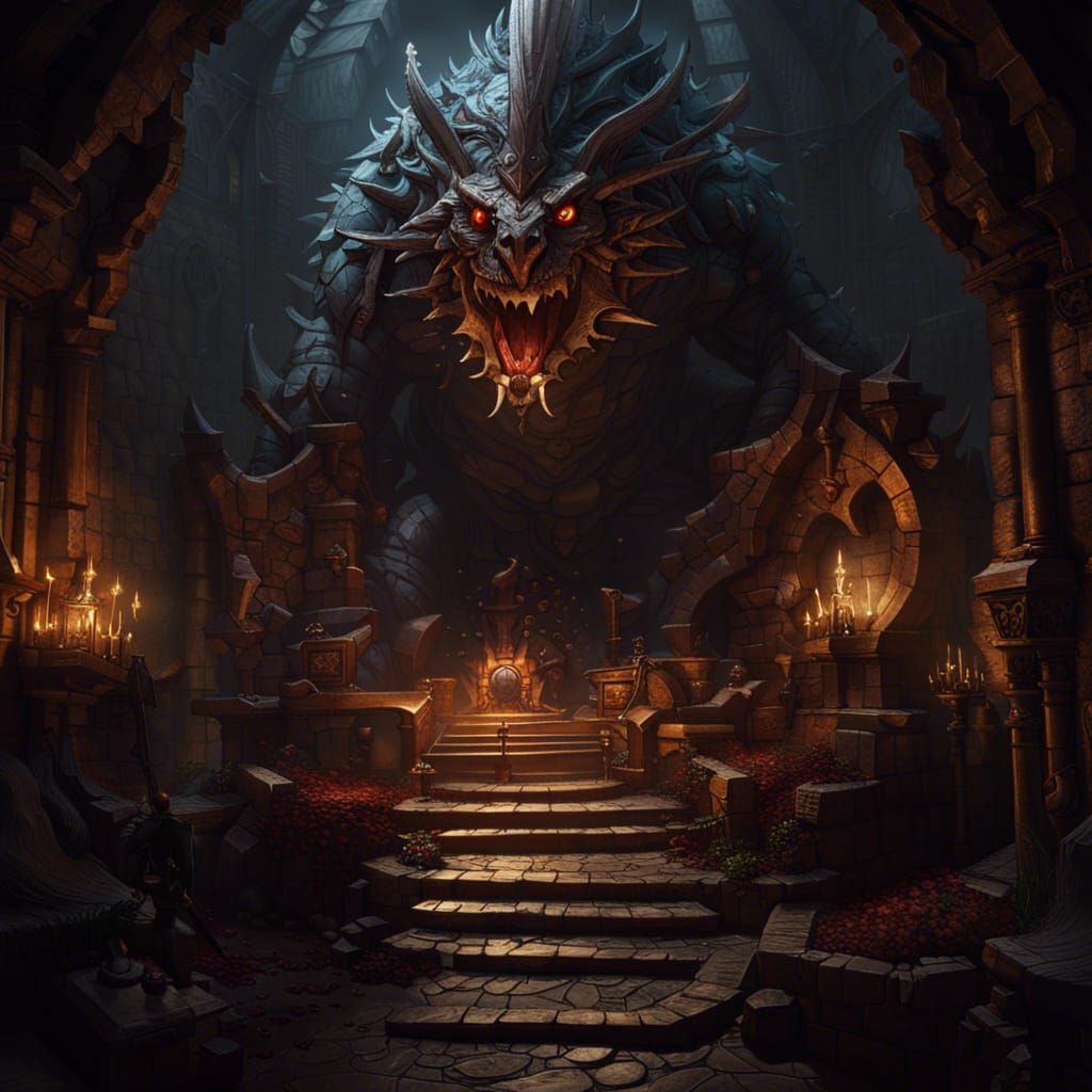 Dark Fantasy Dungeons and Dragons Concept Art