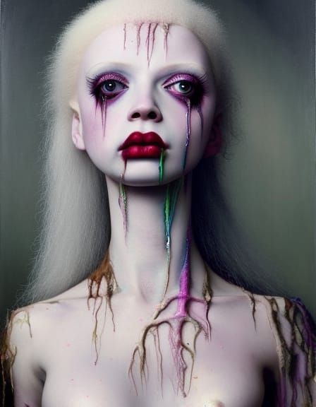 Sweaty dirty albino goth light pastel rainbow witchprincess ...