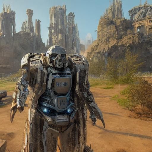 Doctor Who in Baroque Sci-Fi Wreckage