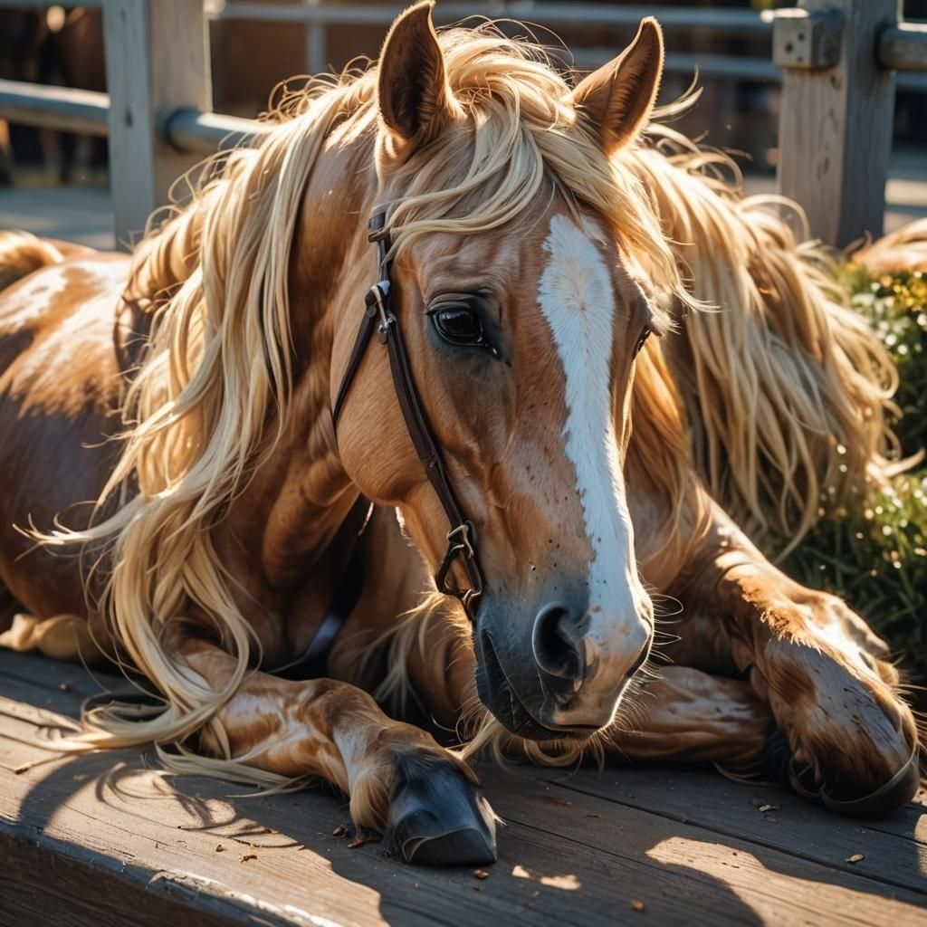 Fallen Racehorse: Detailed Matte Painting in Unreal Engine