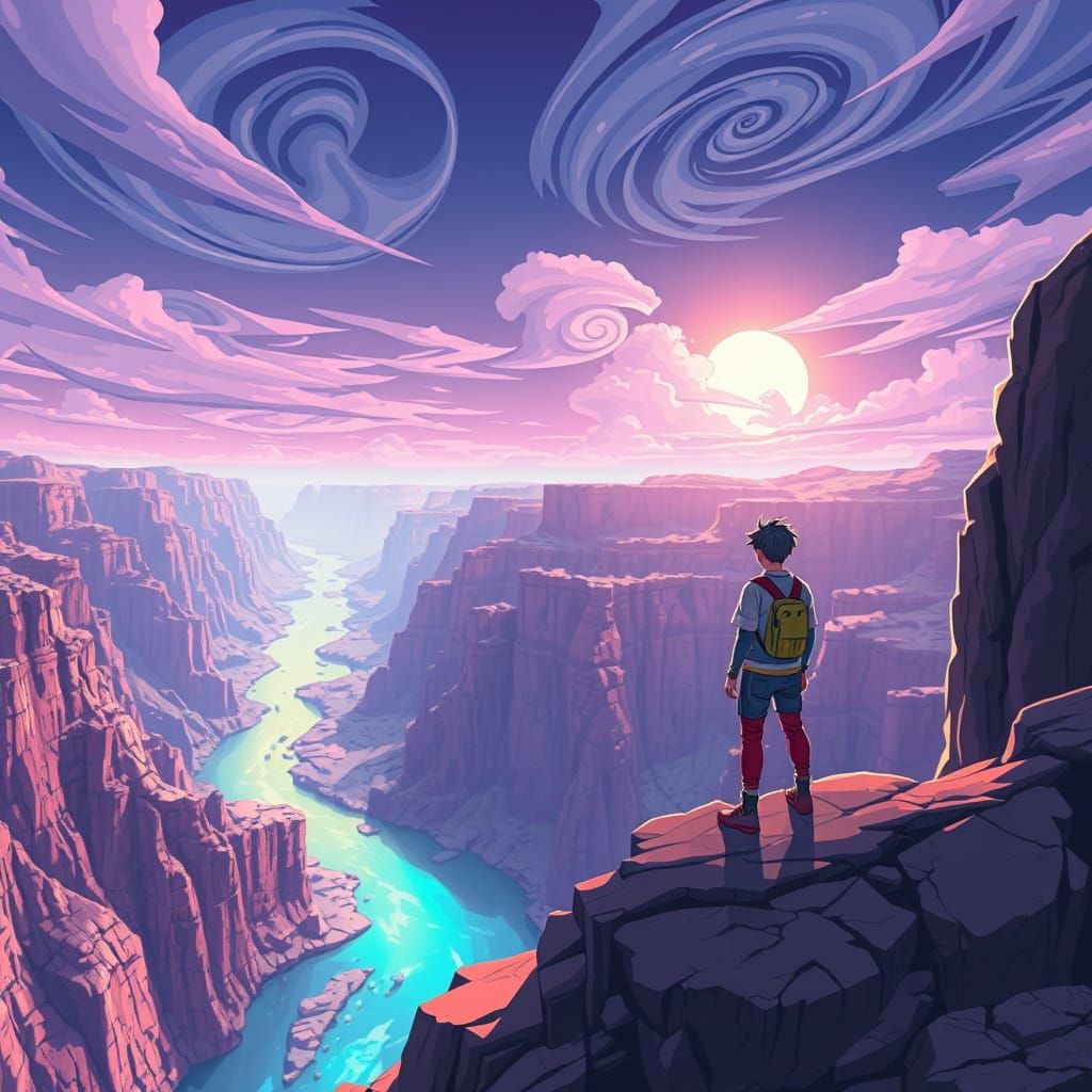 Ethereal Synthwave Musician on Alien Ridge