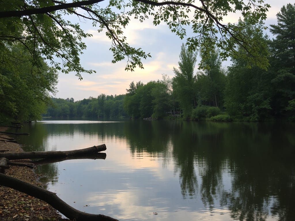 A Serene Moment of Peaceful Tranquility