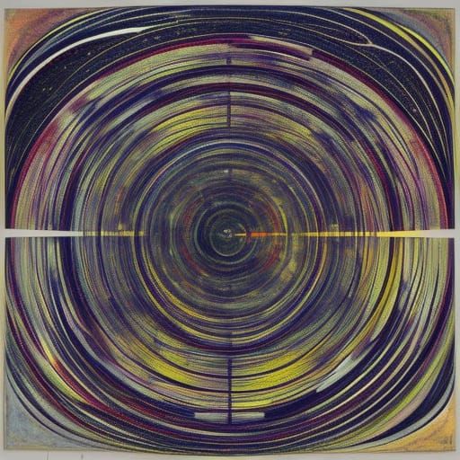 Cosmic Jazz: Afrofuturist Orrery in Kaleidoscopic Illustrati...