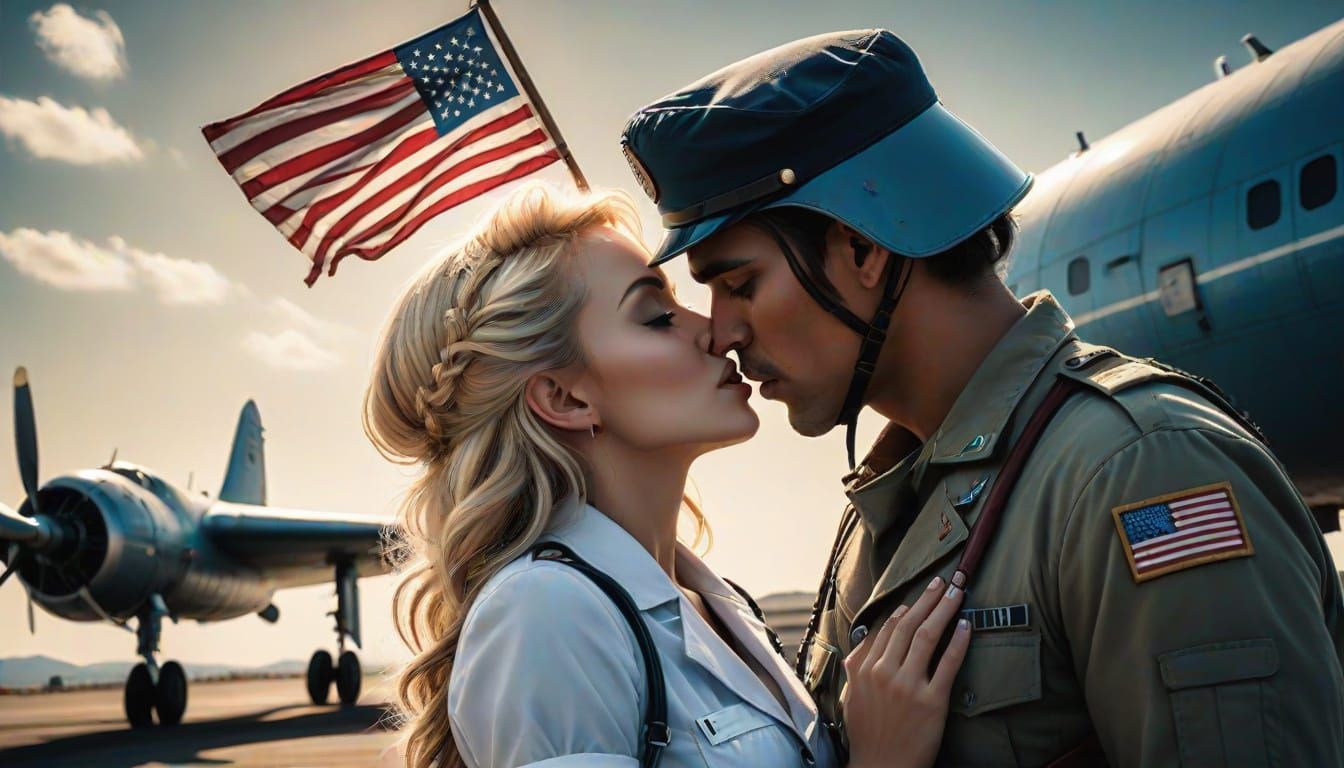Soldier's Kiss: Memorial Day in Surreal Style
