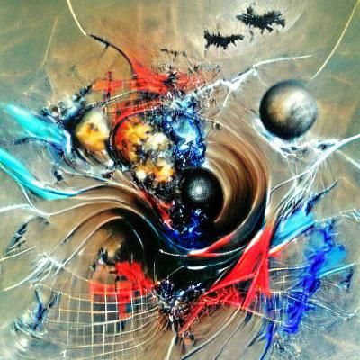 Abstract Gravitational Force Fields Artwork