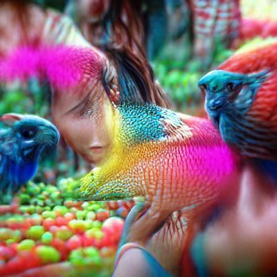 Colorful Intricate 3D Rendered Scene