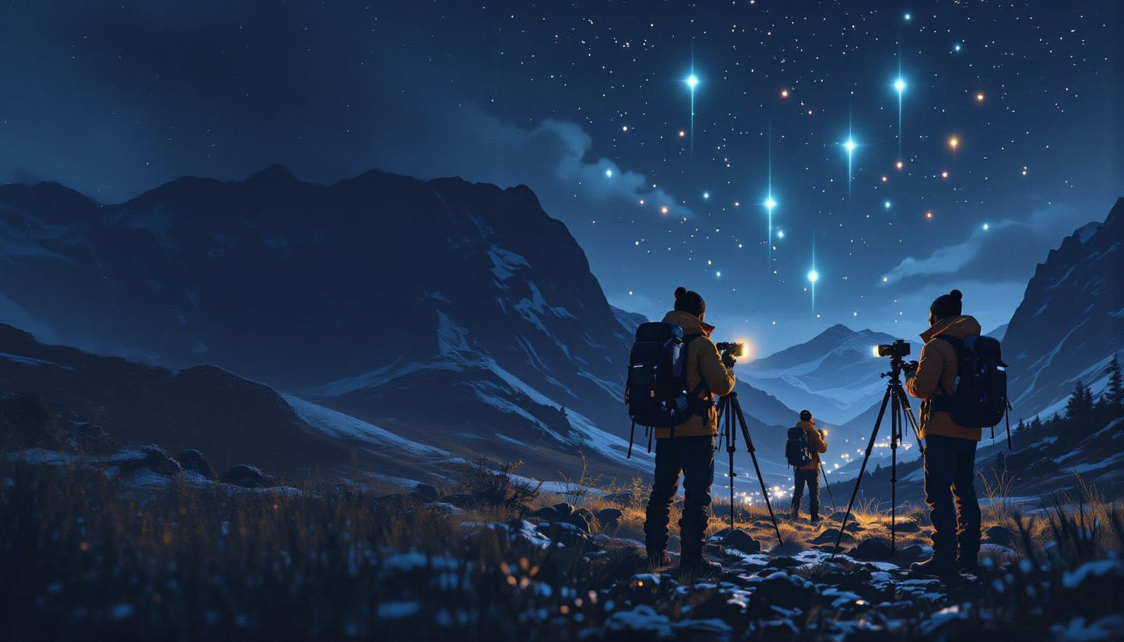 Scientists Observe Glowing Lights in Dark Valley