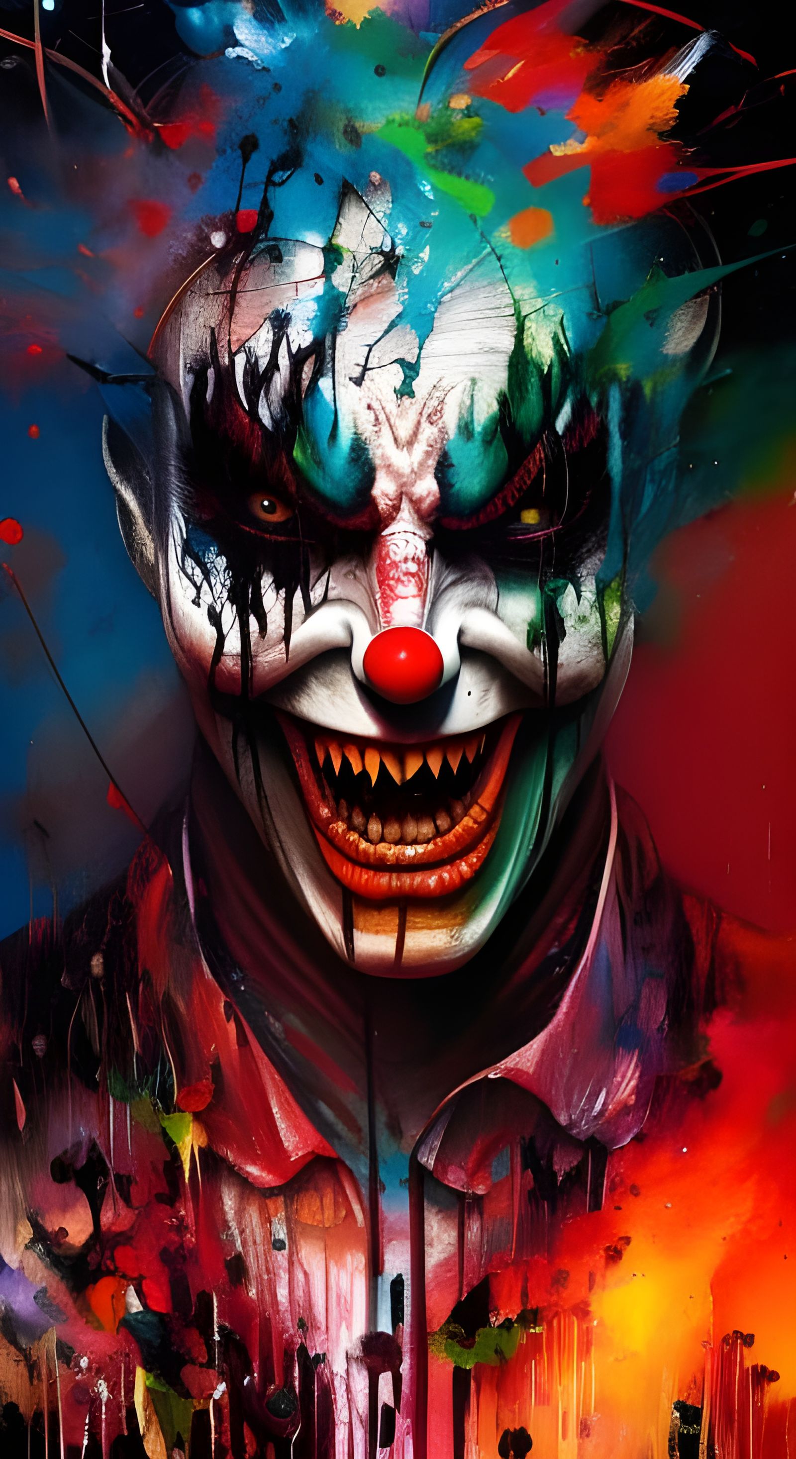 Very  scary evil clown *