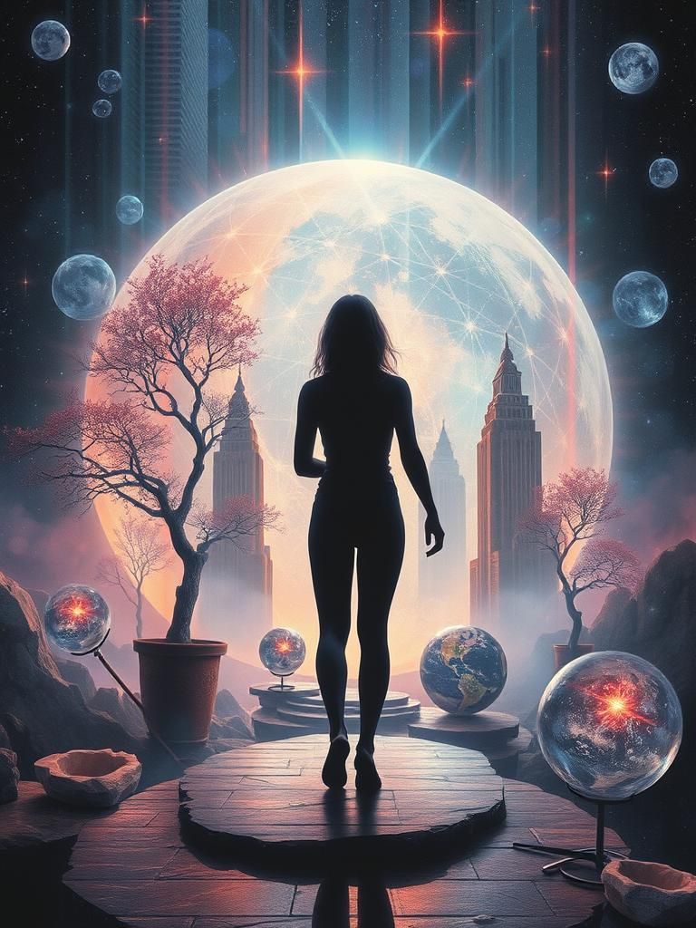 Holographic Eden: Acrylic and Parametric Grisaille