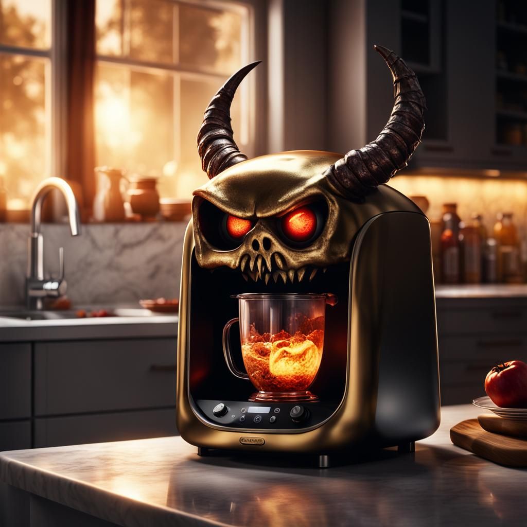 Cursed Blender: Hyper-Realistic Demonic Kitchen Appliance