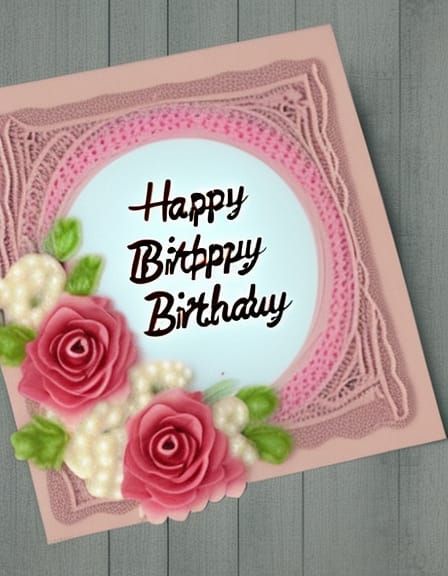 Happy Birthday Card Storybook Illustration