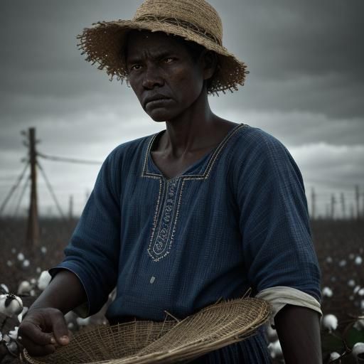 Hyperrealistic Cotton Pickers in HDR
