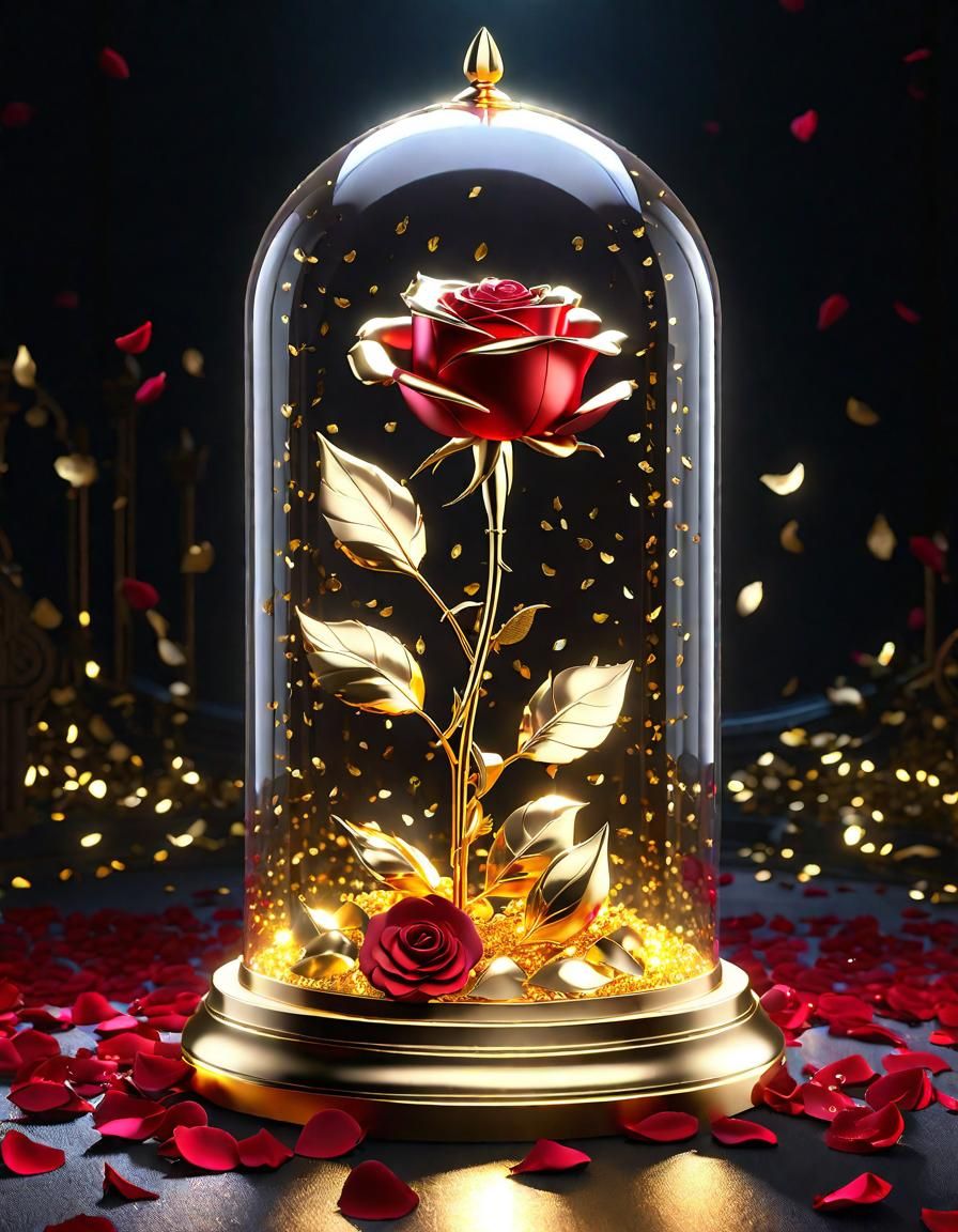 Metal Beauty and the Beast Rose: Petal Storm Remix