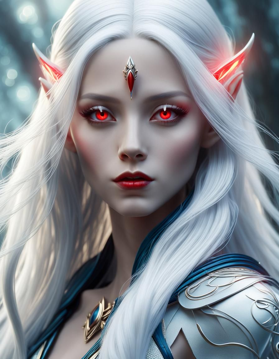 Ethereal Avatar Woman: Captivating Fantasy Portrait