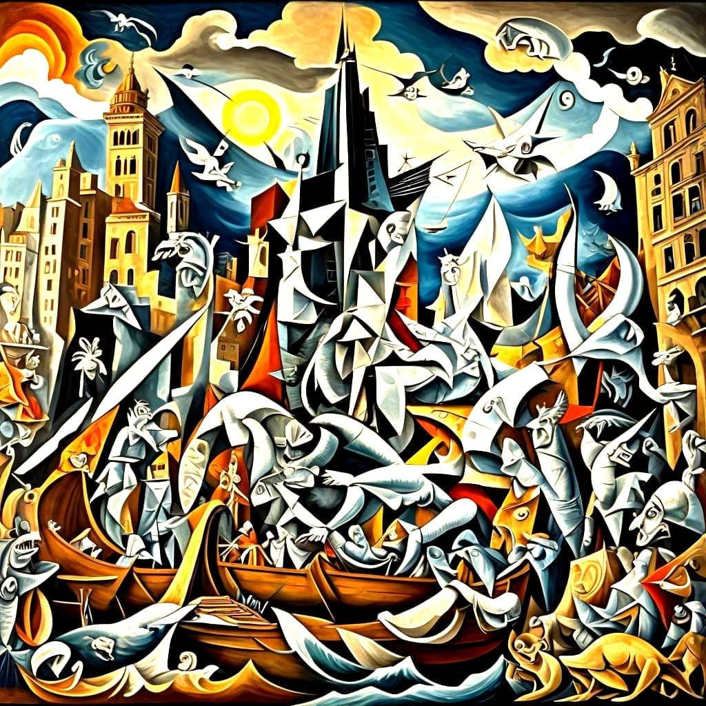 Picasso Paints Guernica on a Ship