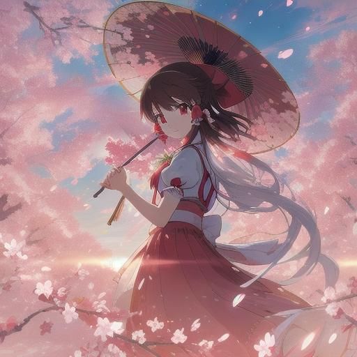 Reimu in Xiannv Outfit: Anime Key Visual