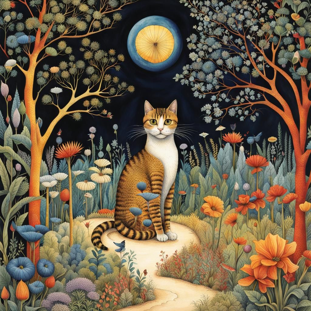 Utopian Cat World: Detailed 3D Digital Art