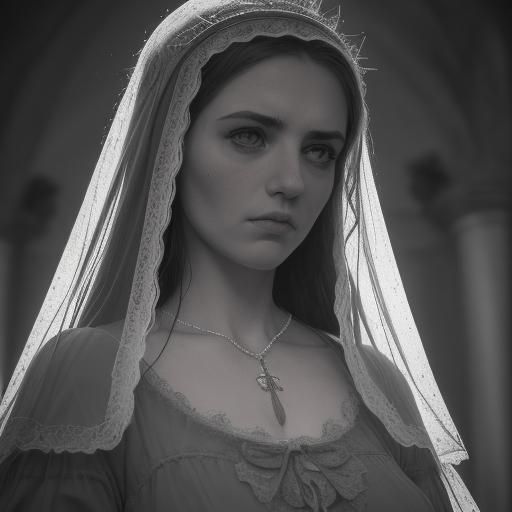 Distressed Woman's Face with Signs of Violence