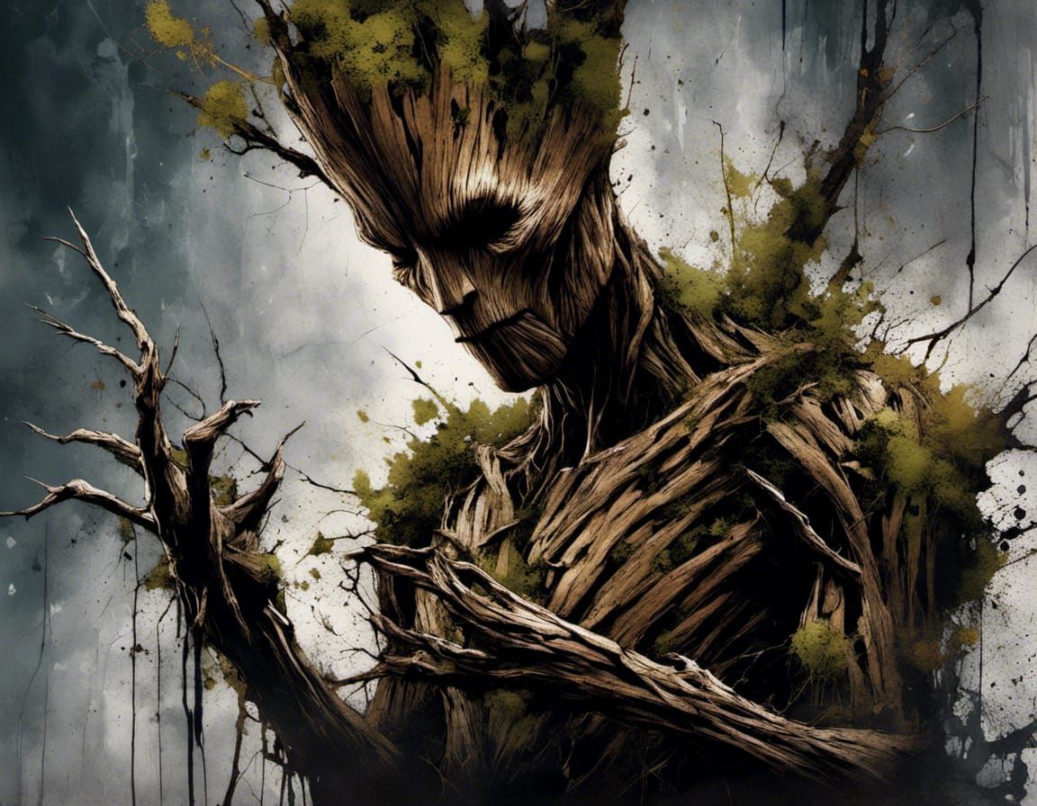 Sinister Groot in Macabre Forest: Movie Poster
