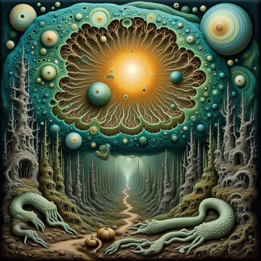 Magic Surrealism: Speech Bubble with Cryptid Textures