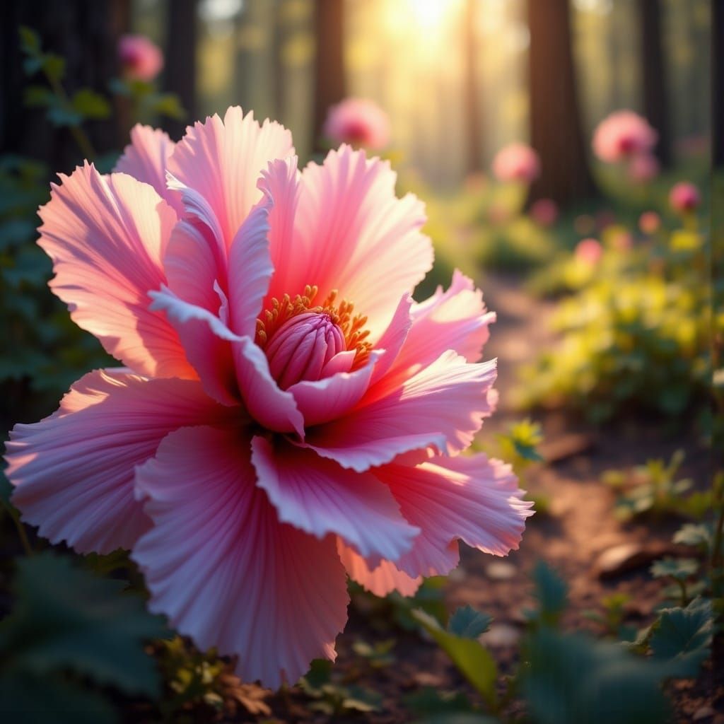 Delicate Floral Bloom in Vibrant Pastel Hues