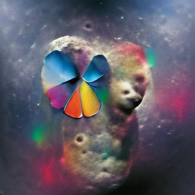 Minimalist Album Cover Art in Coldplay Style