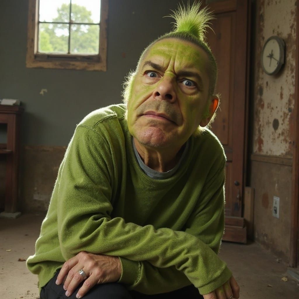 Grumps Meets the Grinch: A Cartoon Encounter