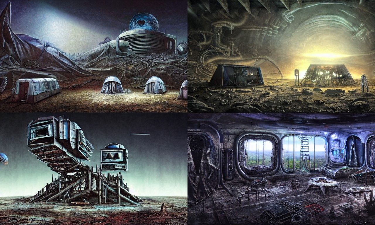 Dystopian Outpost at the Edge of Reality