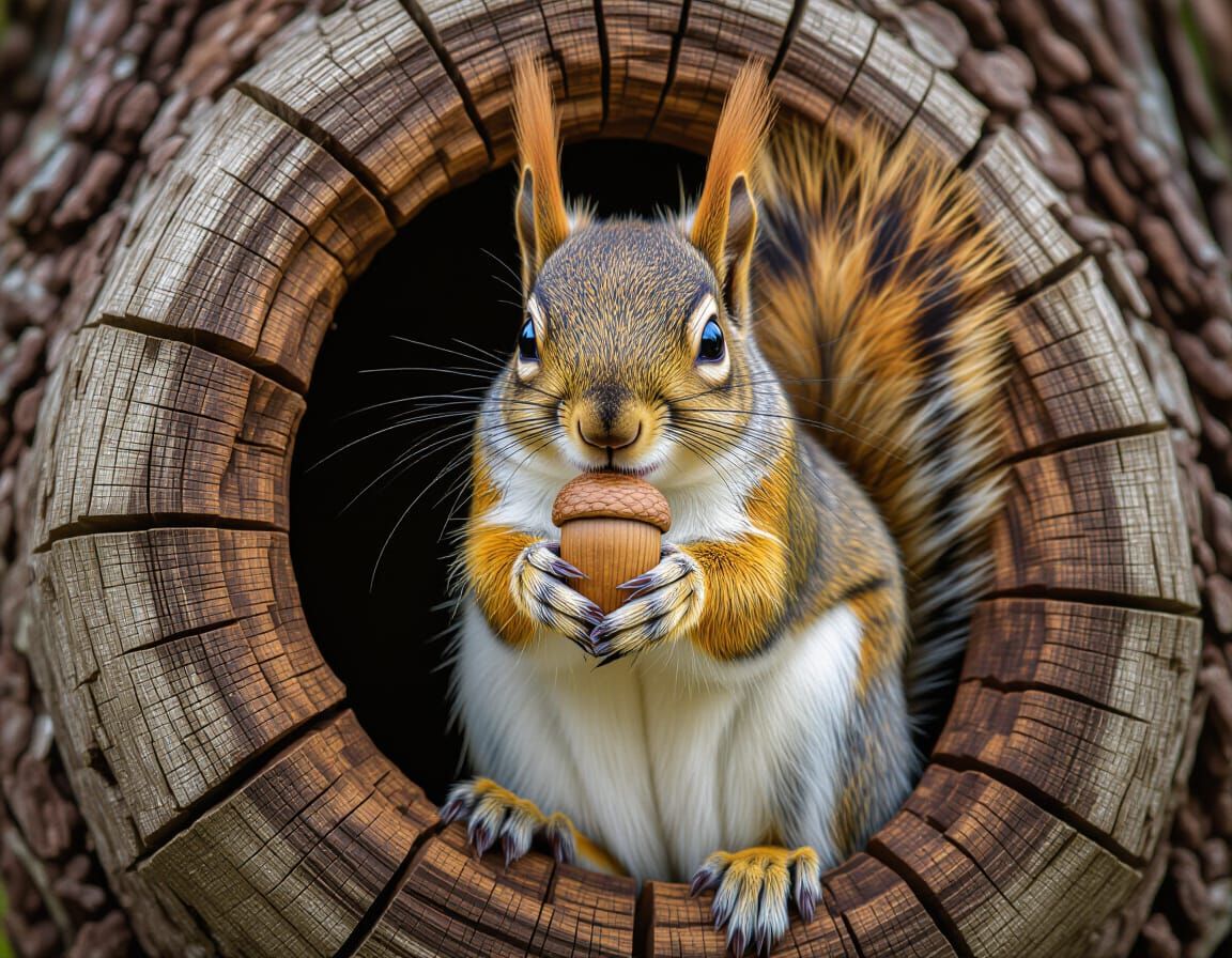 Mischievous Squirrel Close-Up: Award-Winning Photography