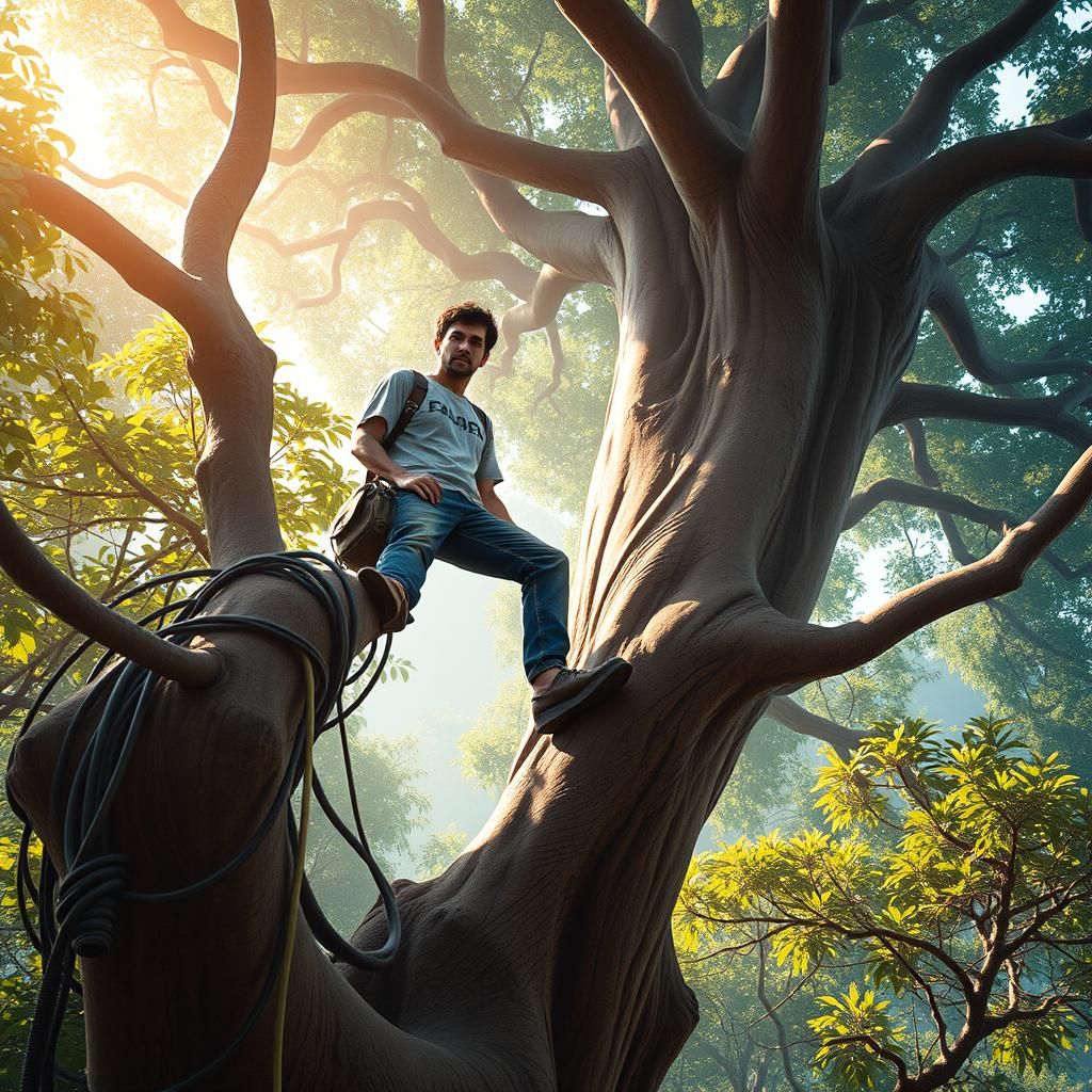 Engineer Among the Leaves: A Digital Rendering