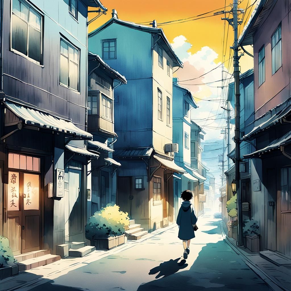 Anime Key Visual: Colorful Encounter in Monochrome