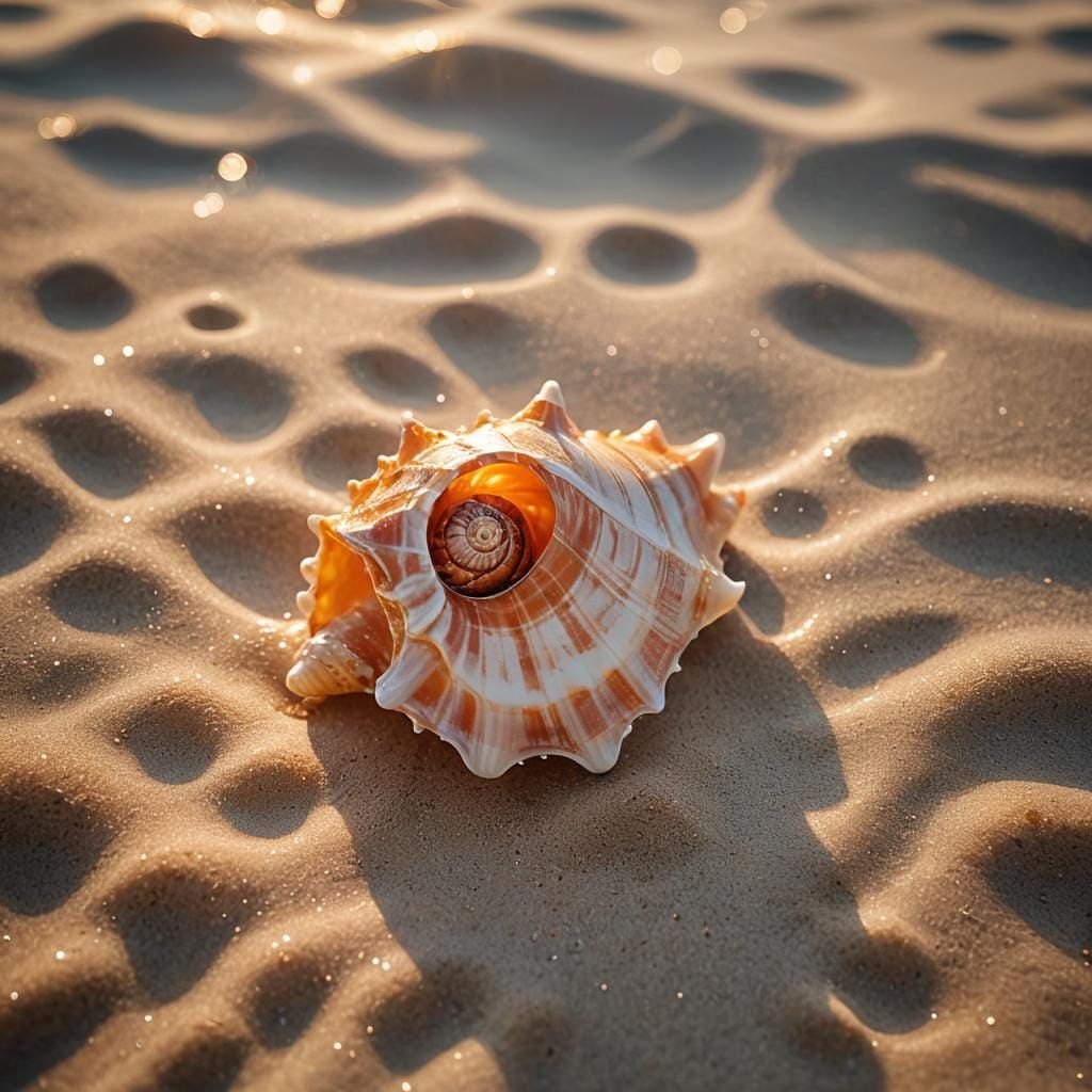 Conch Shell Sunset: Professional Beach Photography