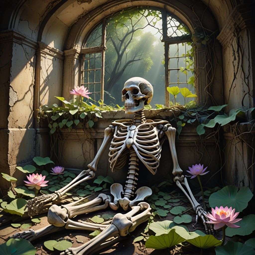 Skeletal Form Reborn in Serene Decay