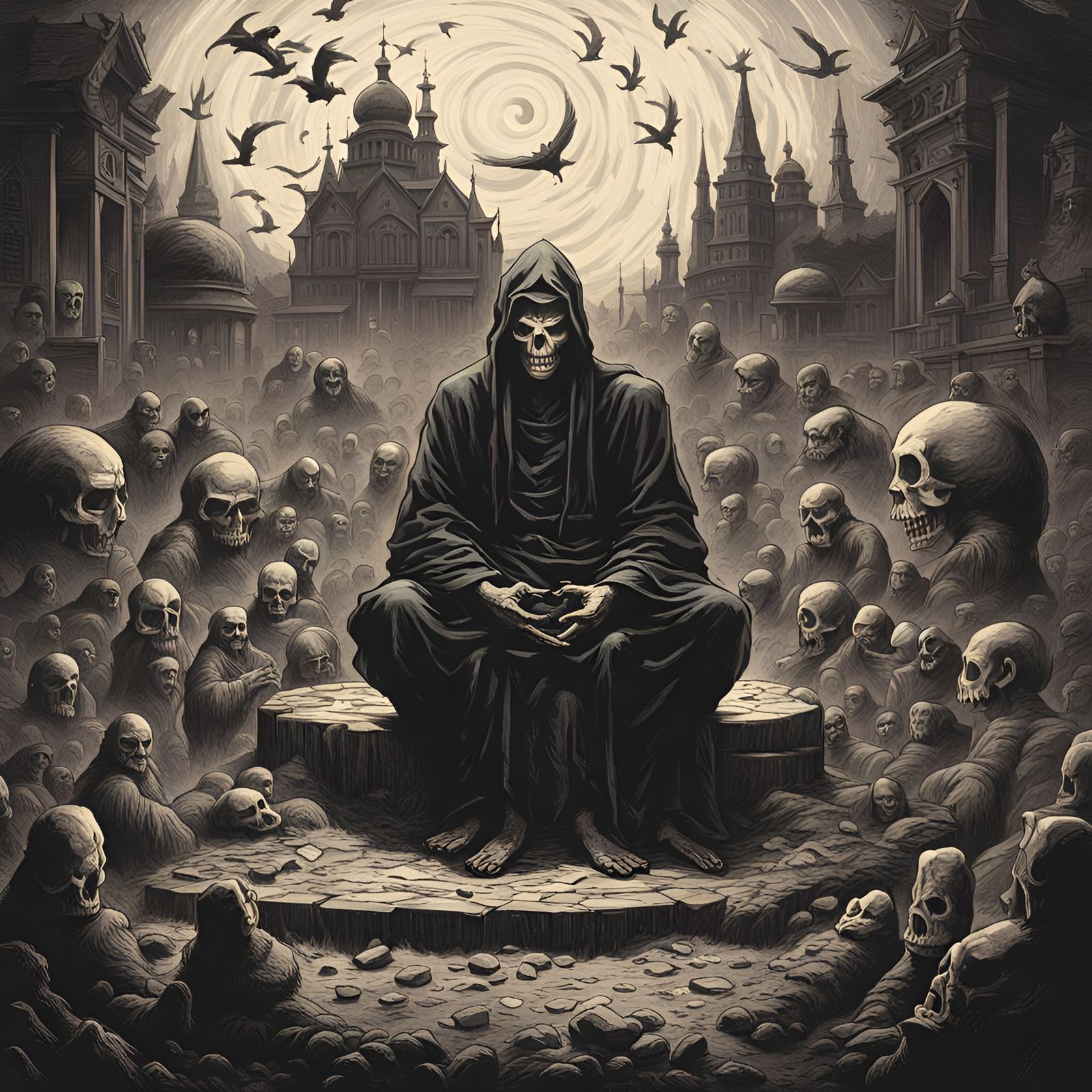 Karma Illustration in Sinister Style