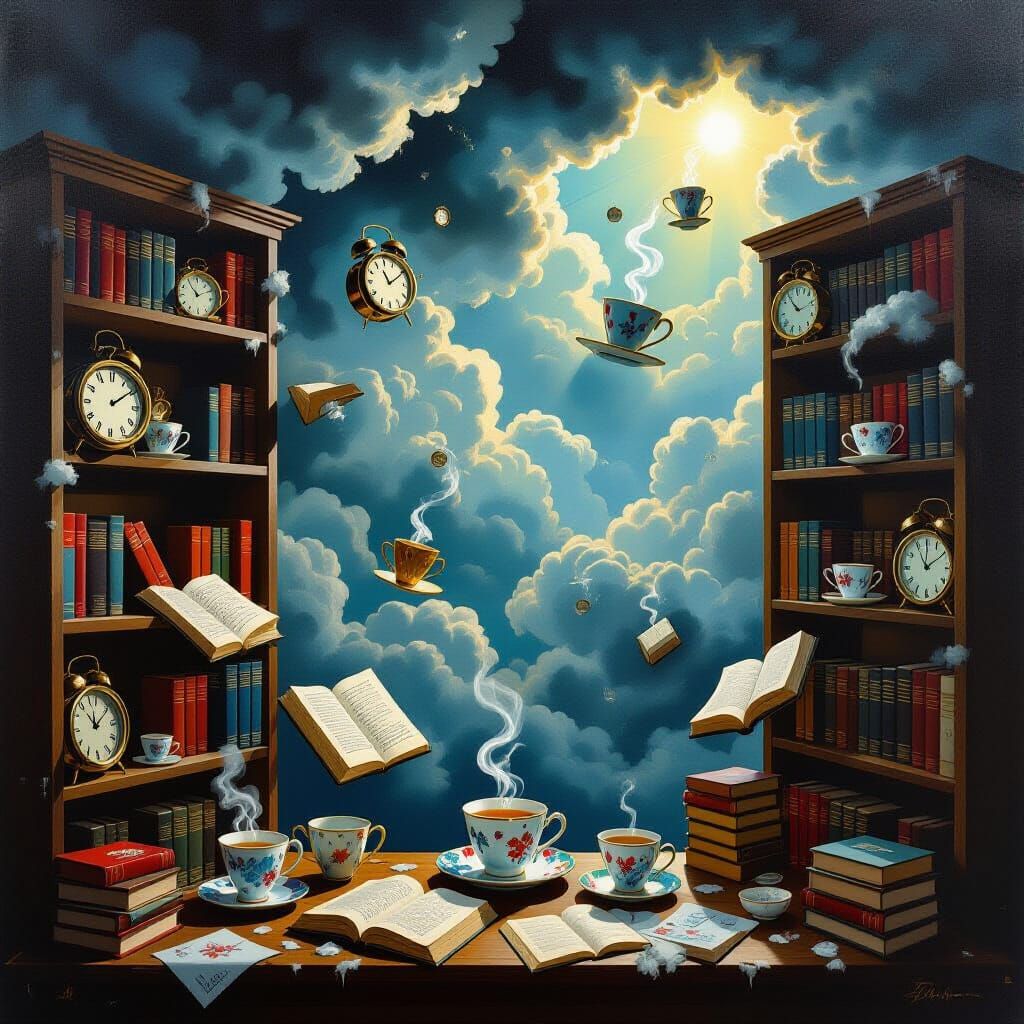 AI Generated Image of a Strange Shelf