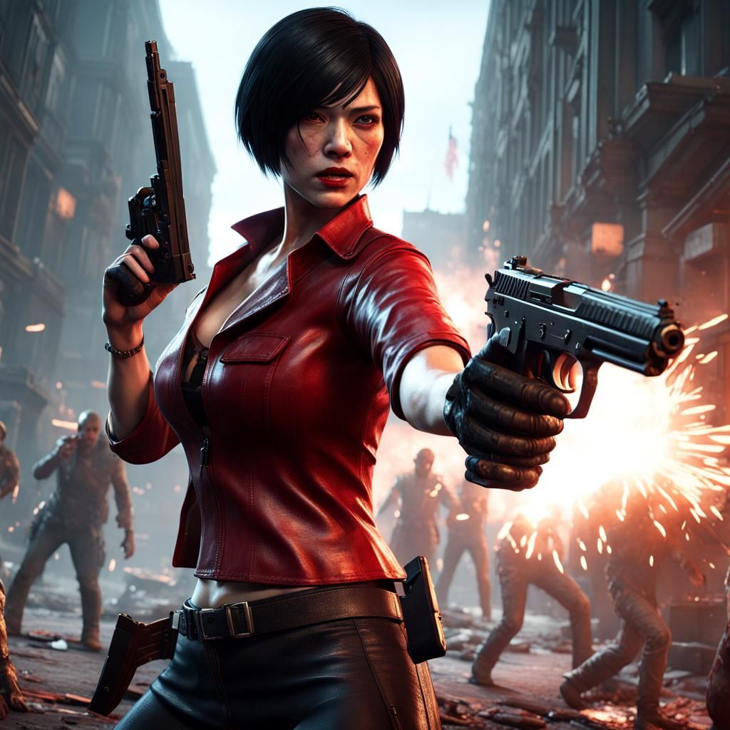 Ada Wong Zombie Battle in 3D Game Style