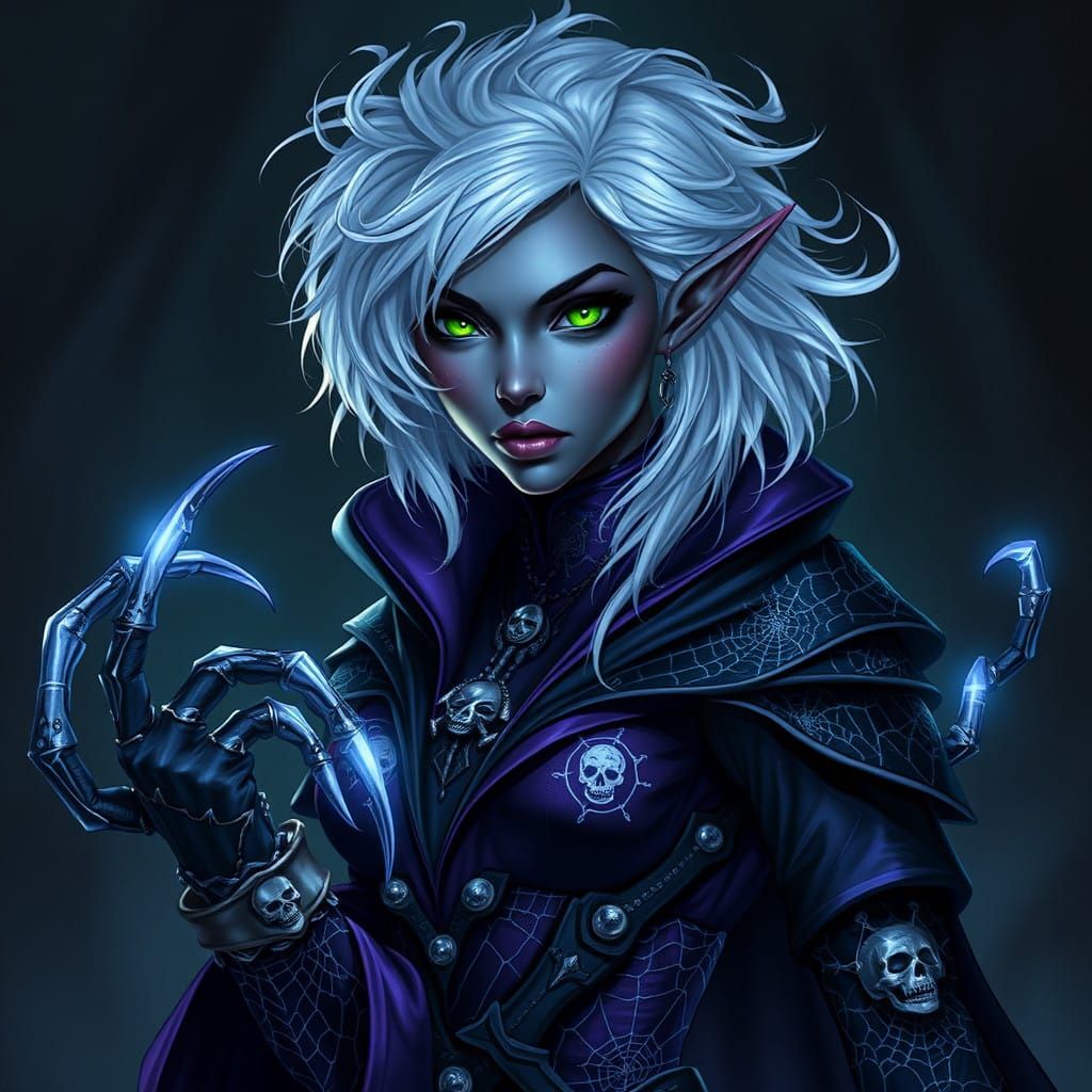 Lila Vexara: Elven Enchantress of the Underdark