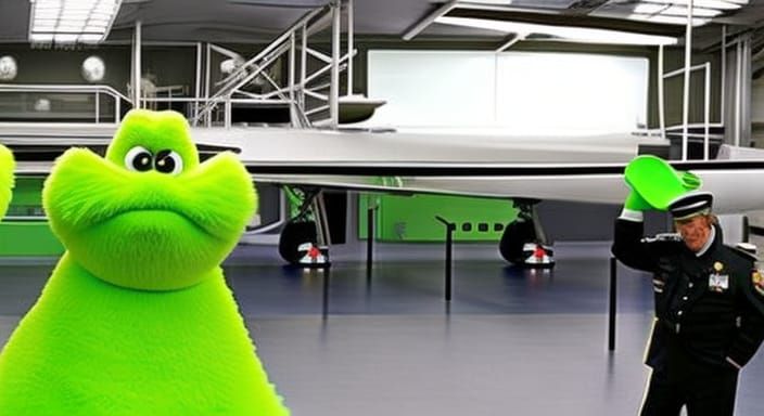 AI Generated Image of Green Flubber