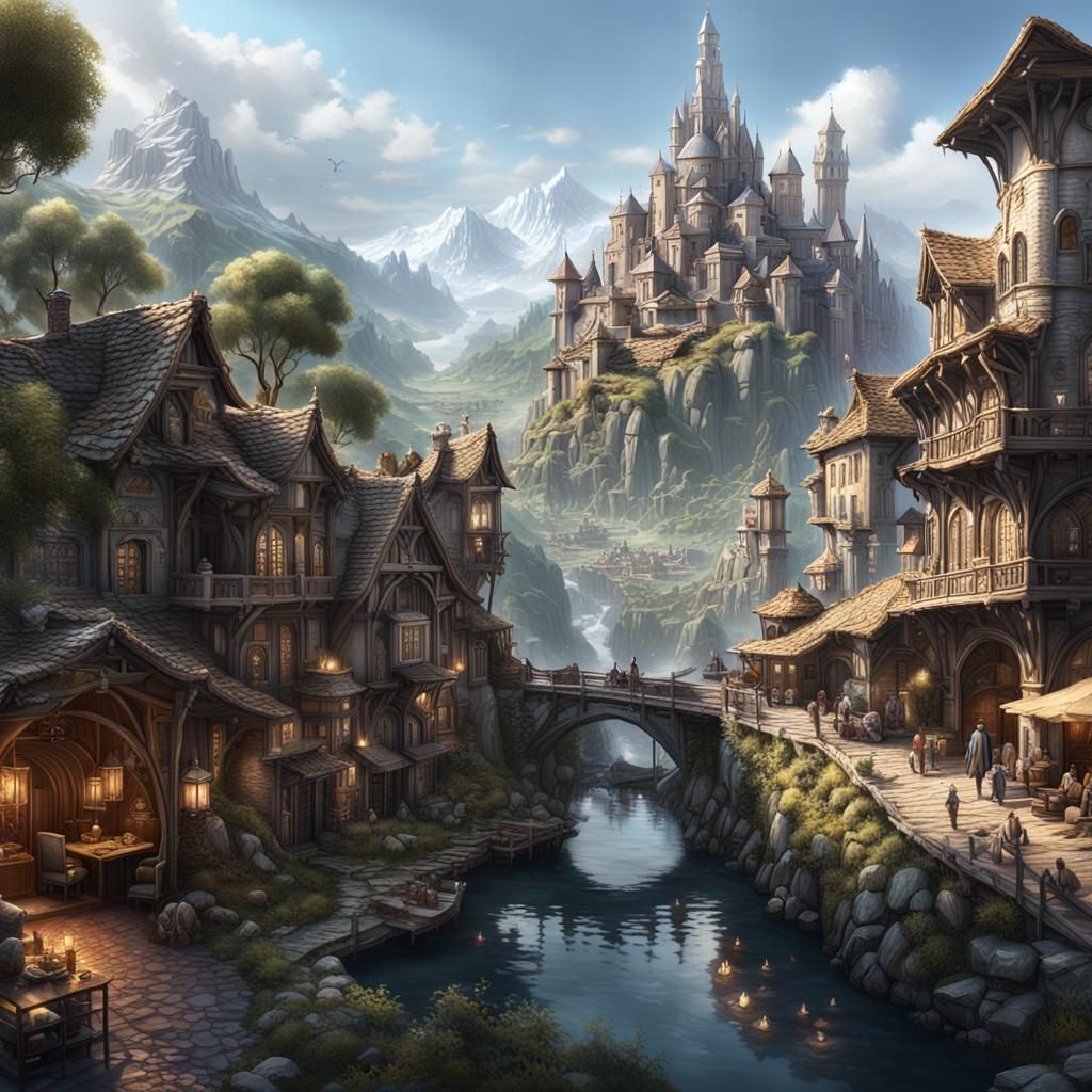 Utopia banished; insanely detailed and intricate, scenic, ma...
