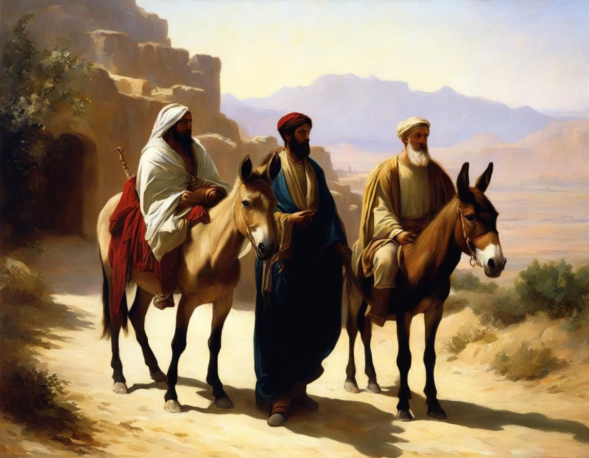 Three Wise Men and Satanic Donkey, Academic Style