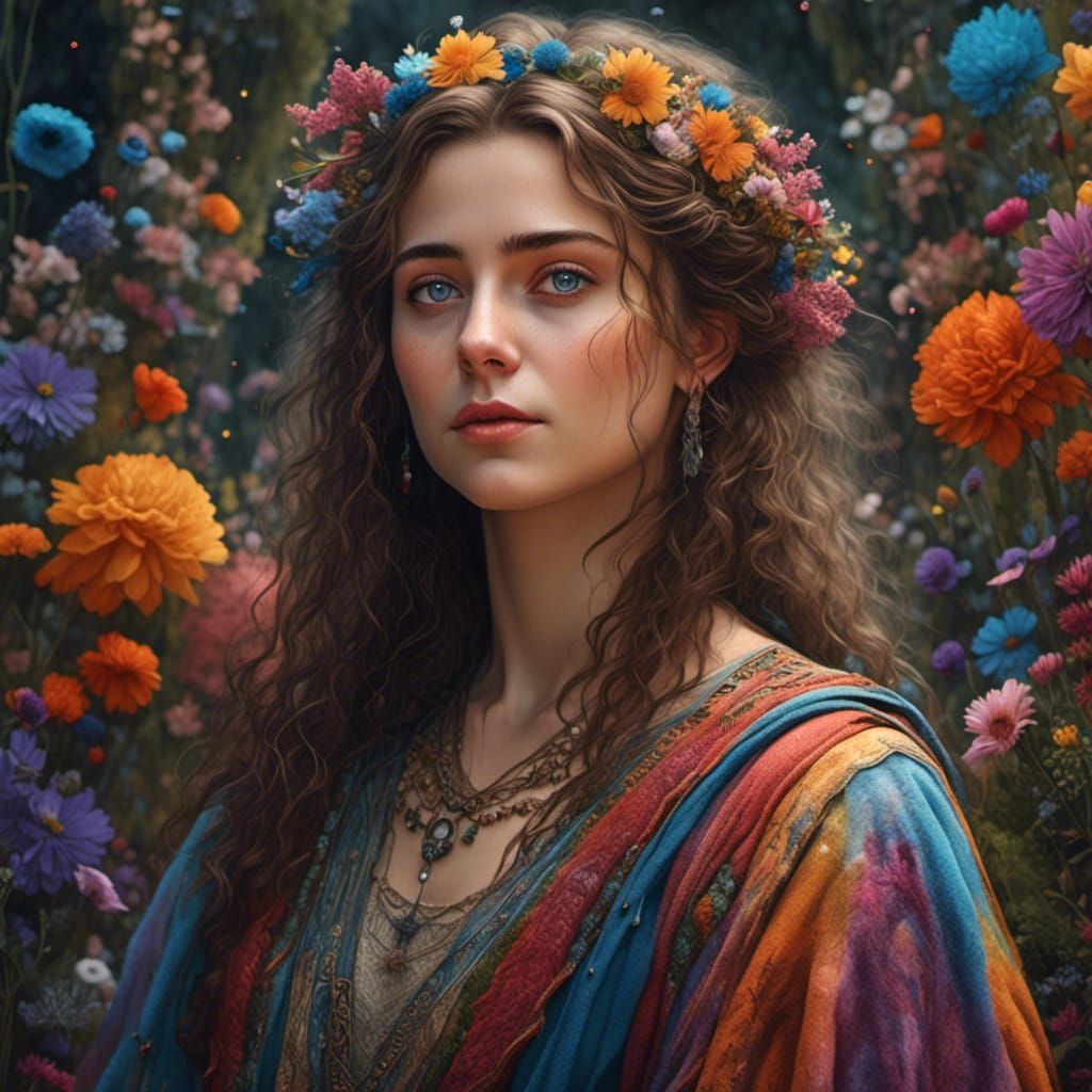 Hyperrealistic Teen Portrait in Detailed Matte Painting