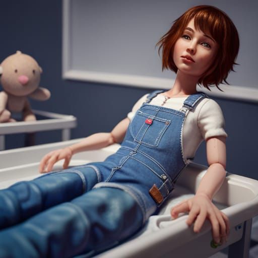 Doll Woman on Changing Table: 3D Game Cinematic