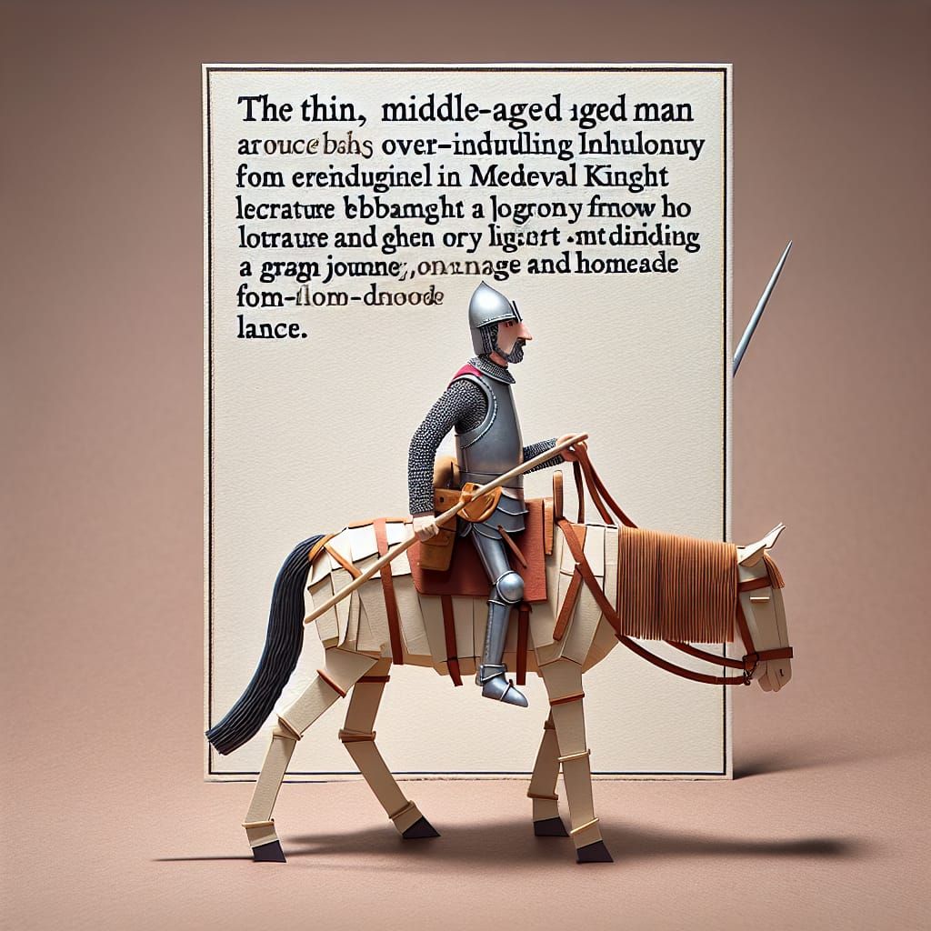 Don Quixote's Delusional Journey for Honor and Glory