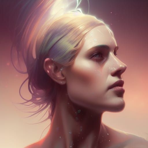 Spiraling Through Impossible Worlds: Hyperdetailed Portrait