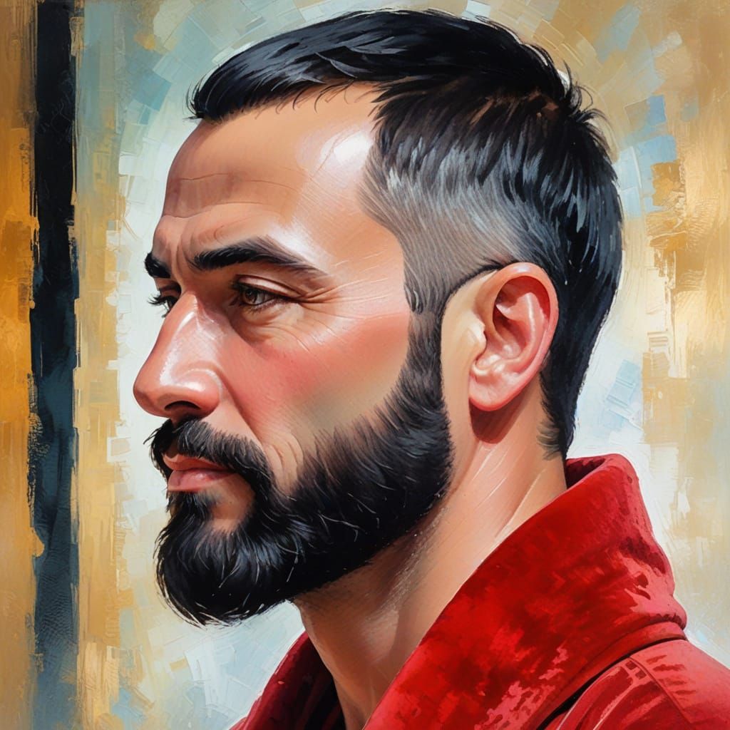 Magnificent Mosque Interior with Red Velvet Robe