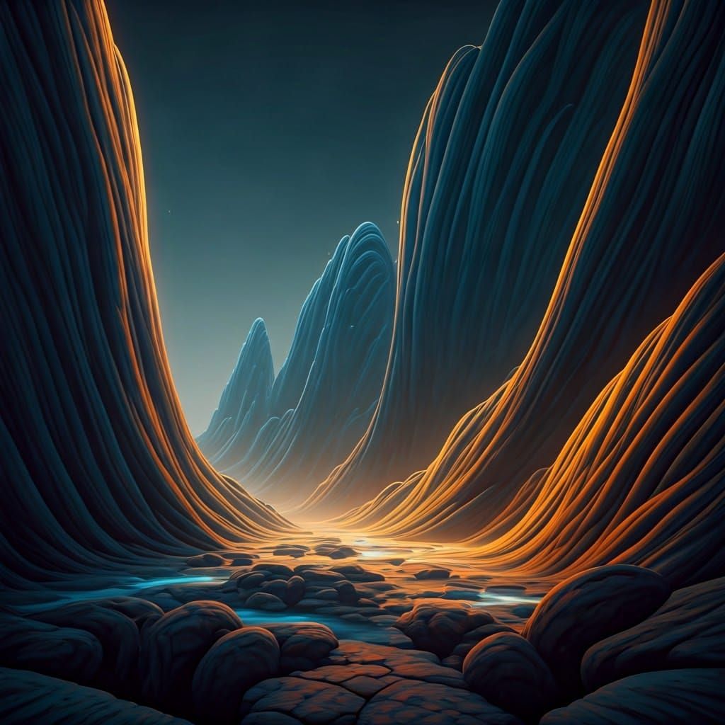 Ethereal Fantasy Landscape with Dreamlike Atmosphere