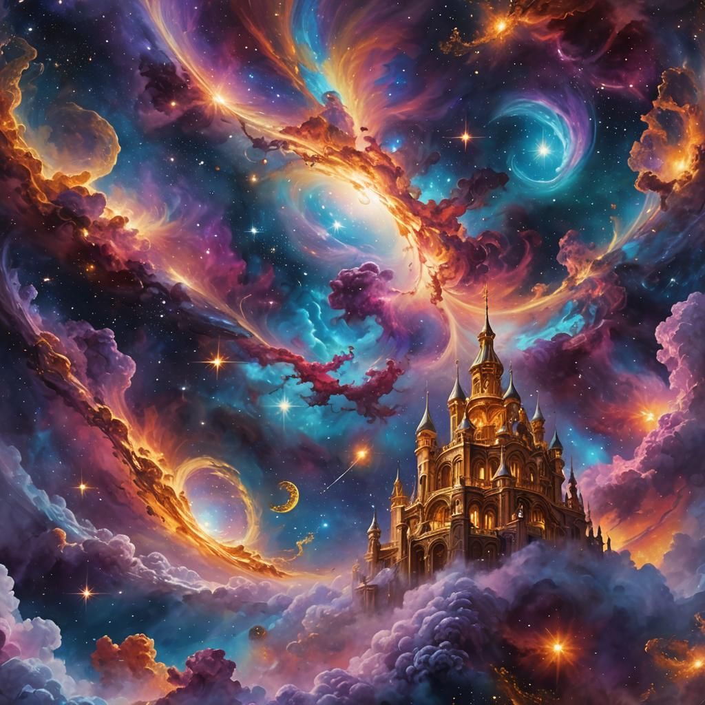 Celestial Sovereigns in Dreamlike Galaxy Convergence