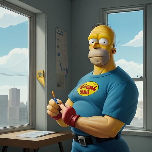 POLICE OFFICER
(to Homer)
Homer Simpson, you are under arres...