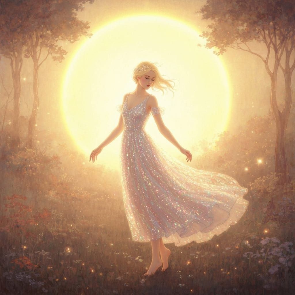 Sparkling floaty dress